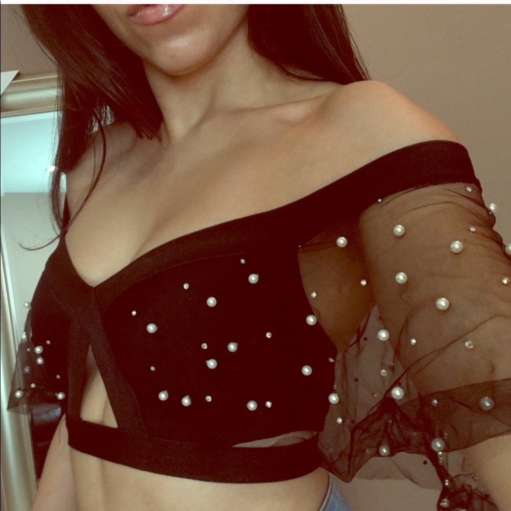 Black Pearl Crop Top
